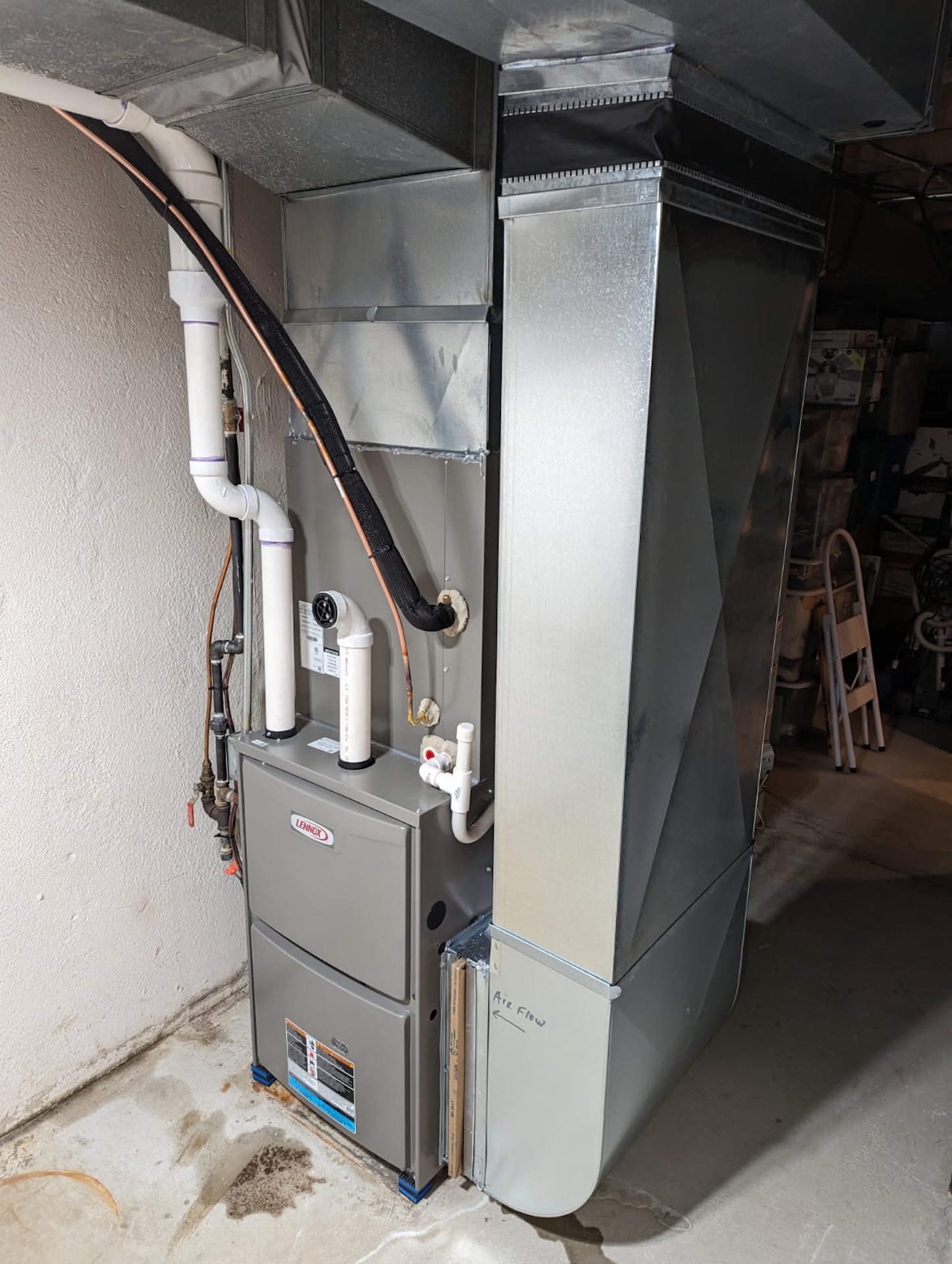 Aire Flo HVAC Ductwork And Insulation Basement Michigan