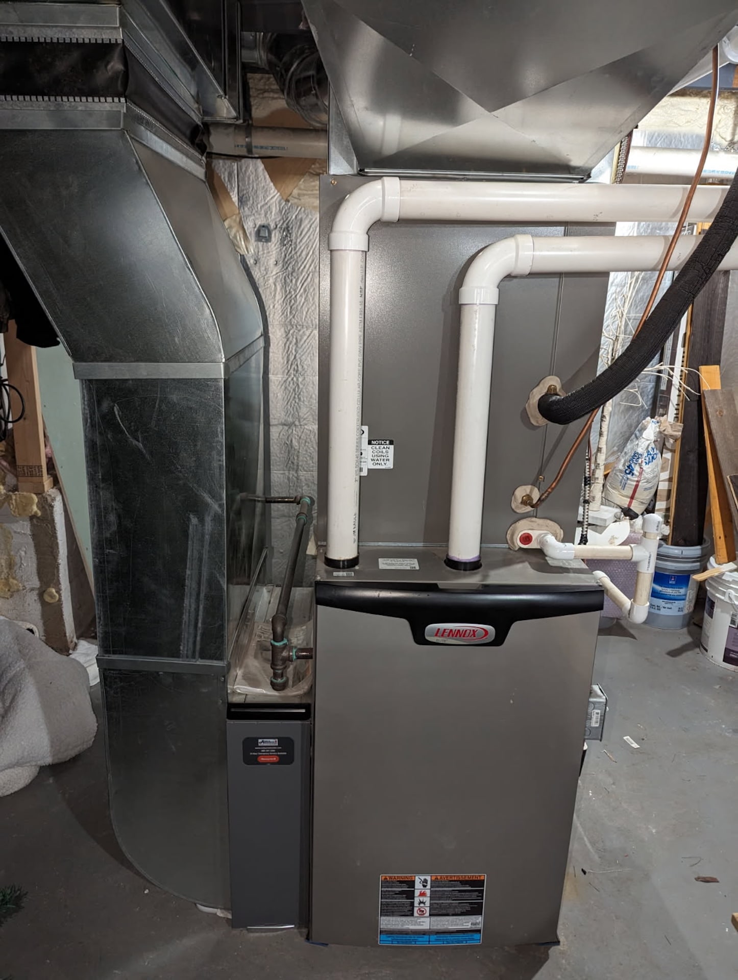 Aire Flo Standard Gas Furnace Basement Installation Michigan