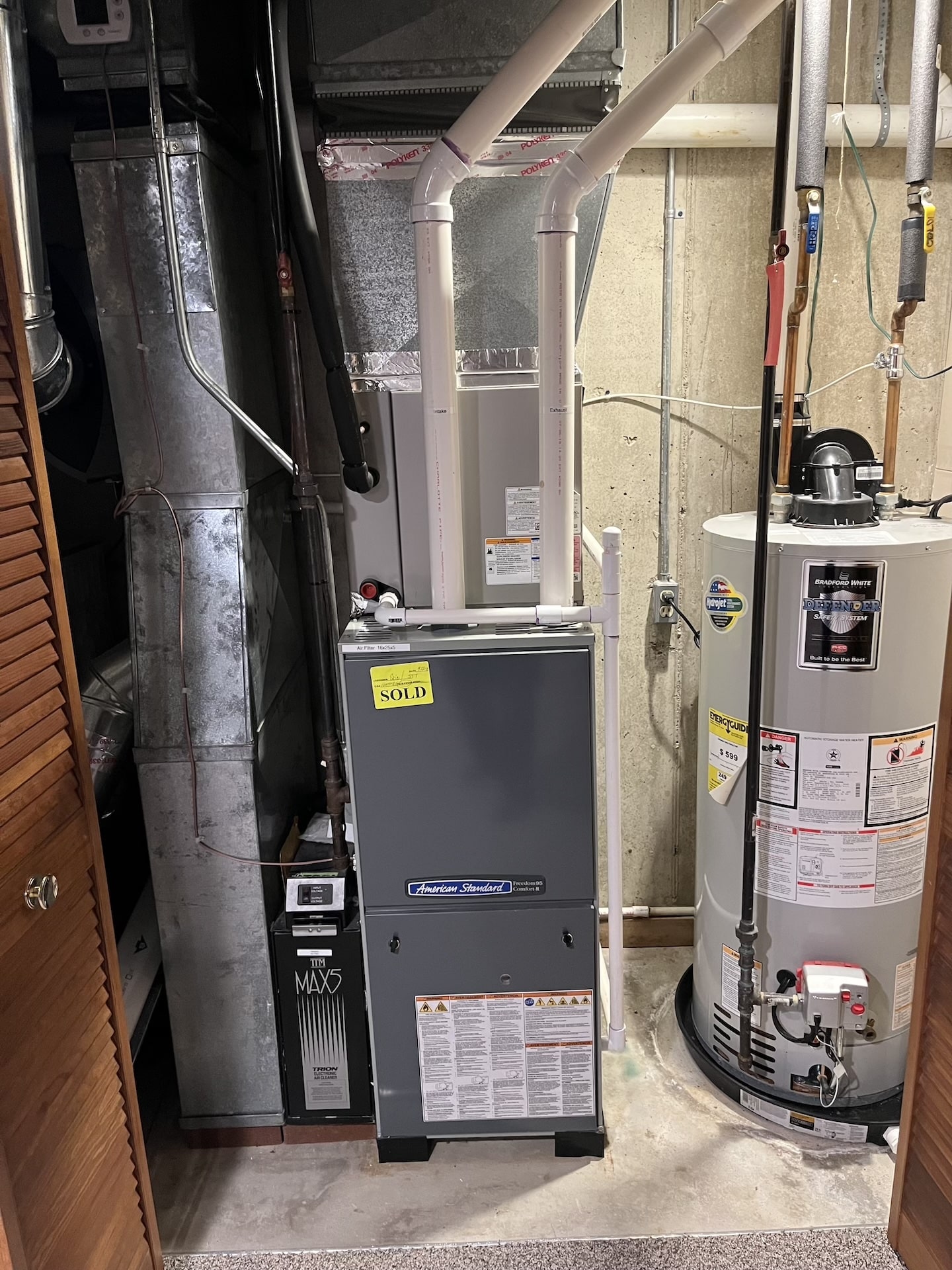 American Standard Freedom95 Furnace And Water Heater Combo Michigan